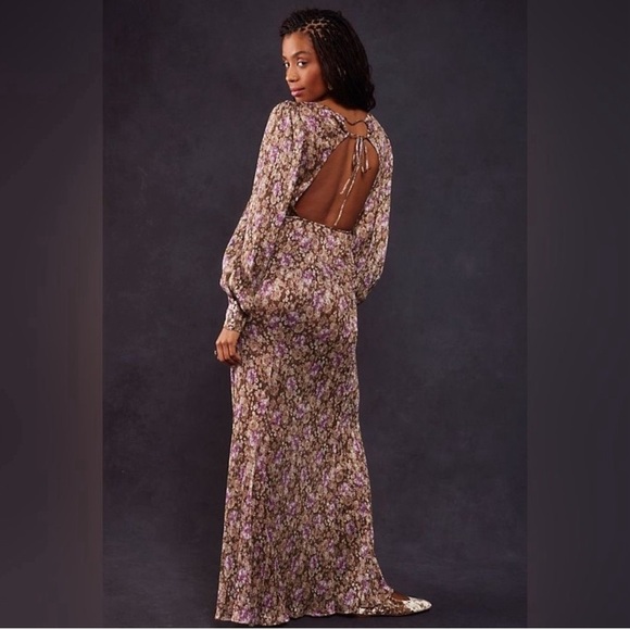 For Love and Lemons Wynne Maxi Dress Size Medium - Picture 3 of 11